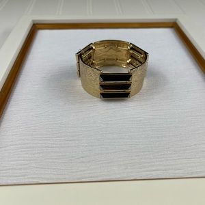 Gold and Black Hematite Bracelet